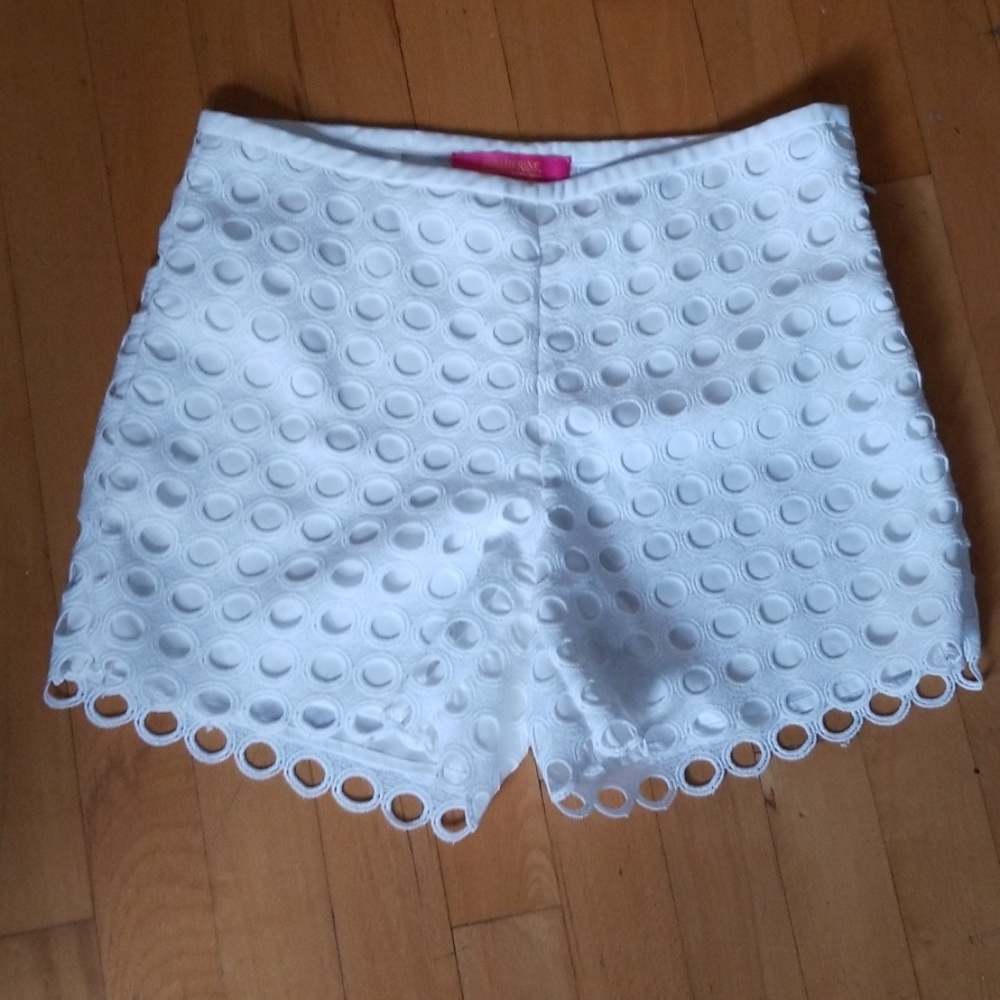 Catherine Malandrino white lace shorts size 2